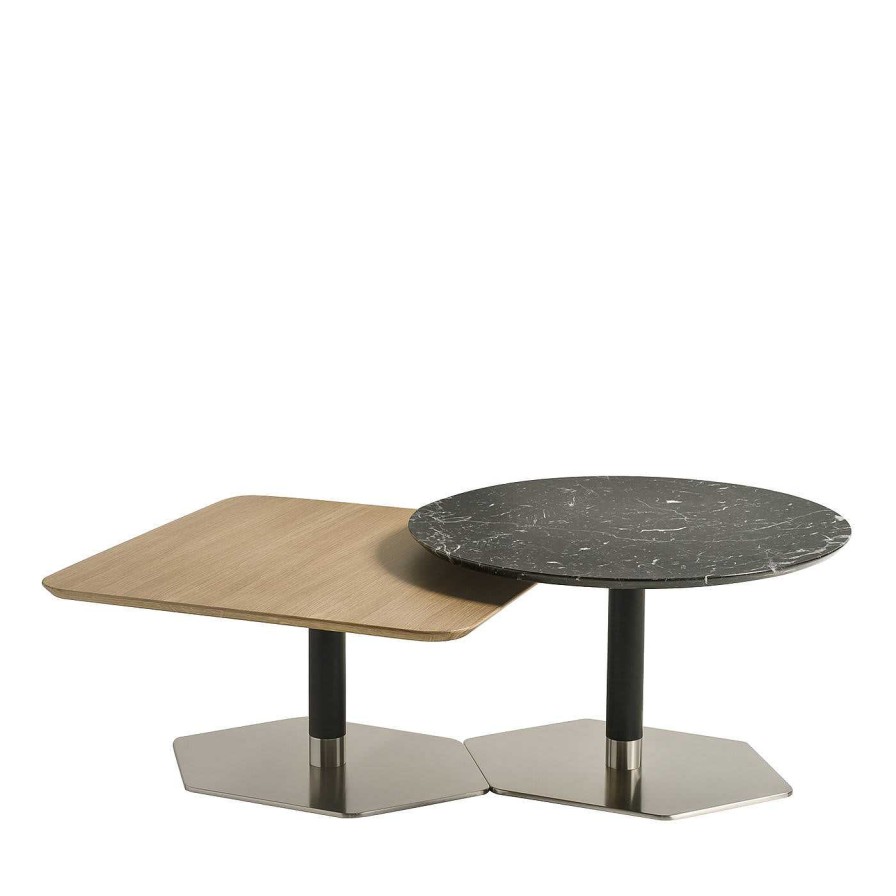 Mobilier Extroverso Tables Gigognes | Ensemble De Deux Tables Gigognes A Motif