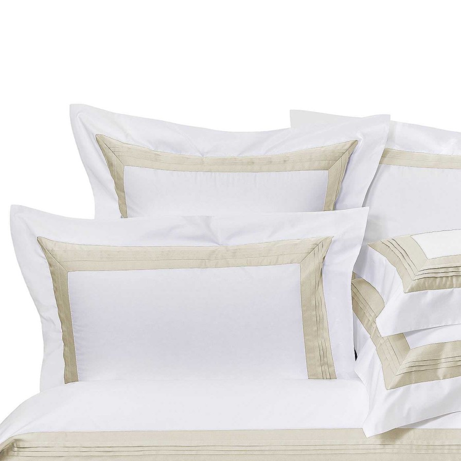 Decoration Verderoccia Linge De Lit | Ensemble De Draps Plisse White & Marble Us King