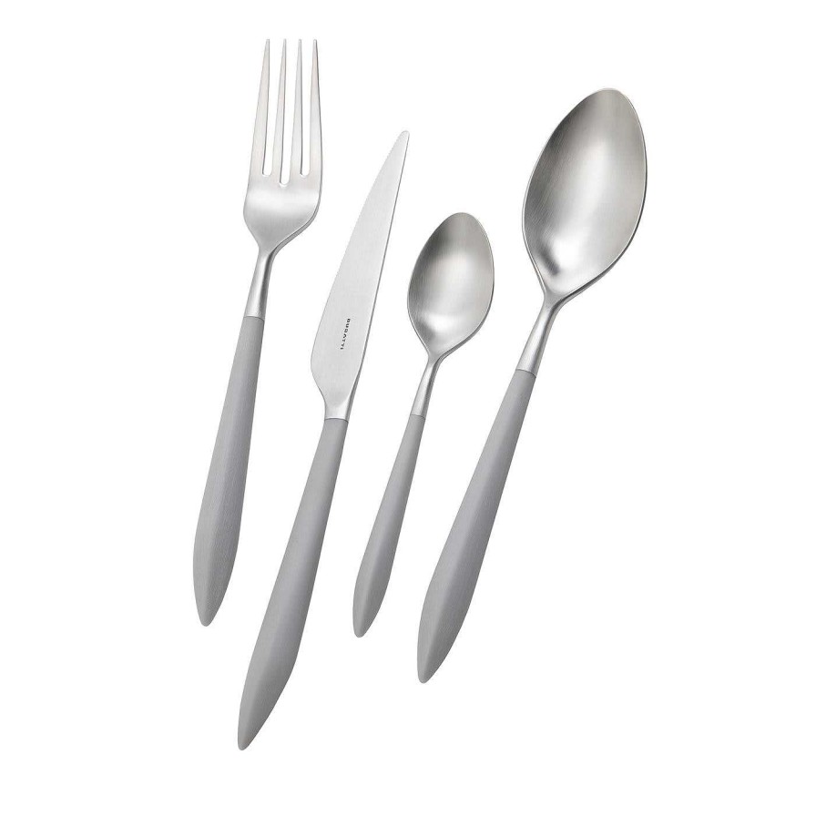 Arts De La Table Casa Bugatti Menageres | Service De Couverts Ares 24 Pieces En Gris Avec Boite