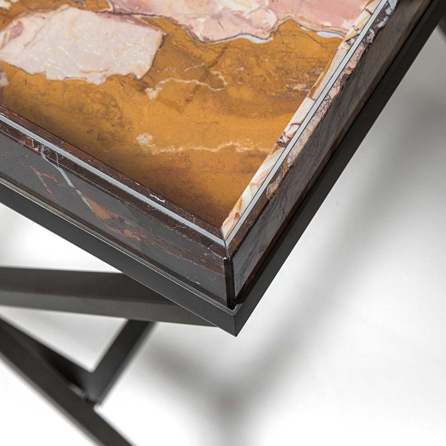 Mobilier Budri Dessertes | Vaniteux Venerable Marble Tray Table By Sonja Vizzini