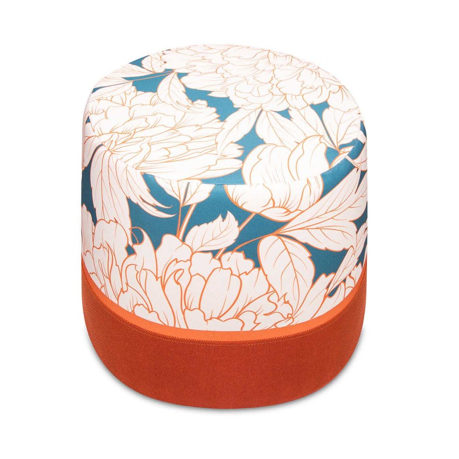 Mobilier Myin Autre Mobilier D'Exterieur | Flora Mini Pouf Souple Impermeable De Luciana Gomez