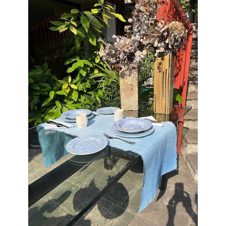 Arts De La Table Giovanna La Falce Assiettes Plates | Assiette A Diner Ocean Mottled Blue