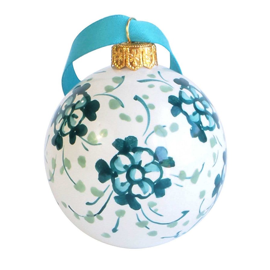 Decoration Ceramiche Santalucia Decorations De Vacances | Decoration De Noel A Fleurs Turquoise #1