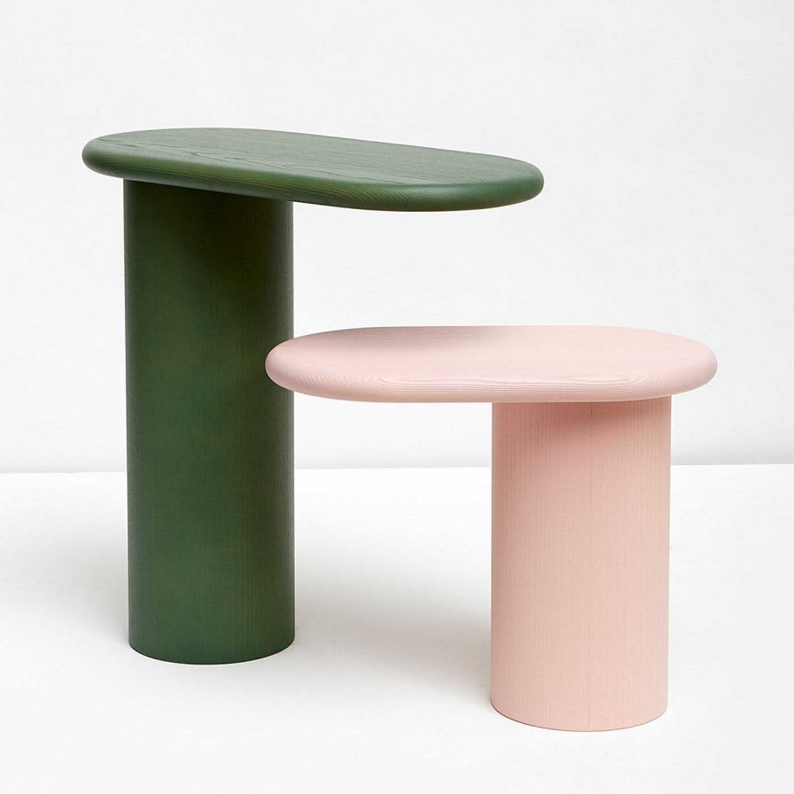 Mobilier Scapin Collezioni Tables D'Appoint | Table D'Appoint En Bois Vert Cantilever L Par Matteo Zorzenoni