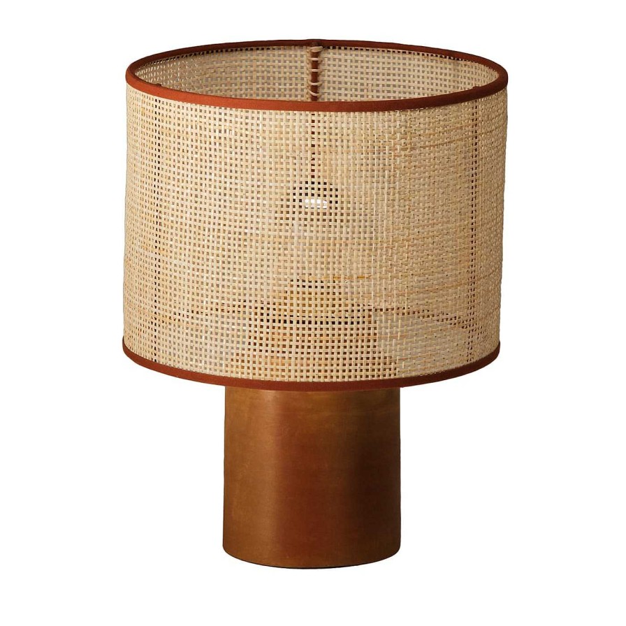 Eclairage Nassi Lamps Lampes De Table | Sonora Rattan Small Table Lamp #2