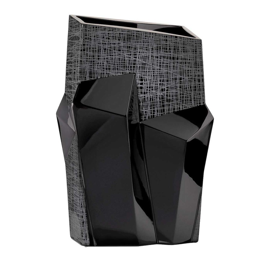 Decoration Mario Cioni & C Vases Decoratifs | Vase Noir Tondo Doni Metropolis