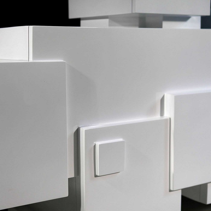 Mobilier Cedrimartini Credences | Buffet Hypercube Blanc