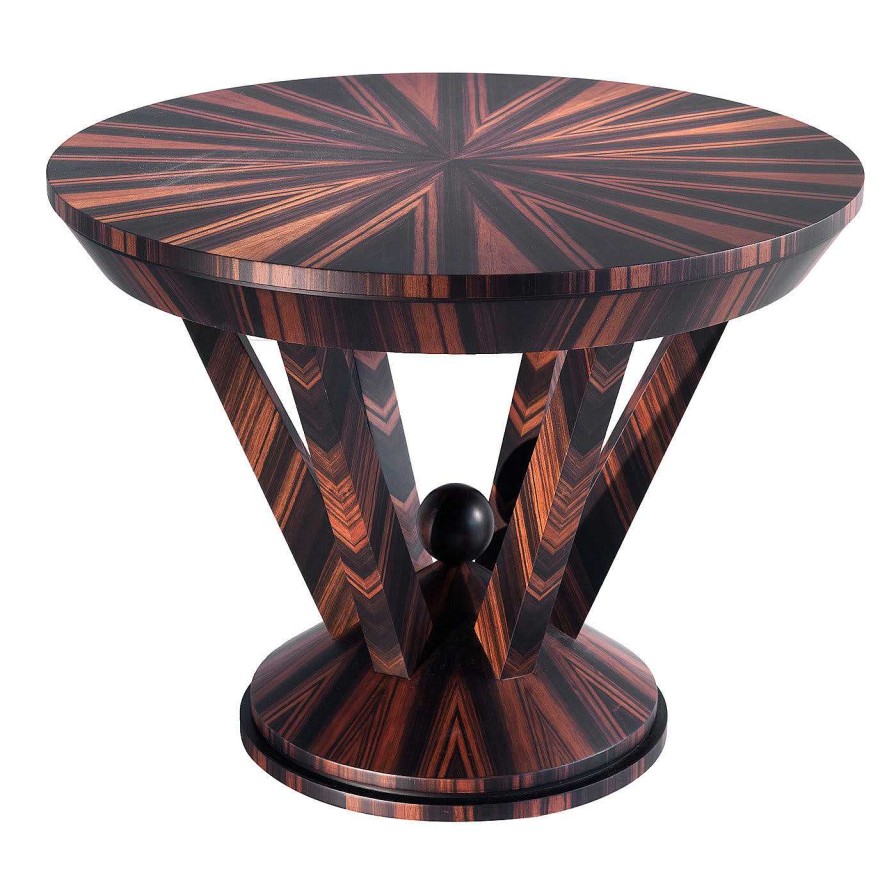 Mobilier Annibale Colombo Tables D'Appoint | Table D'Appoint Ronde En Ebene