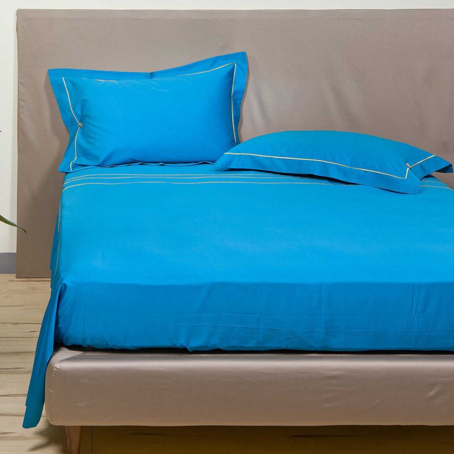 Decoration Alessandro Di Marco Linge De Lit | Ensemble De Linge De Lit D'Ete - Turquoise