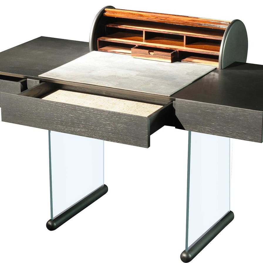 Mobilier Garbarino Collections Bureaux Et Secretaires | Bureau Noir A Roulettes