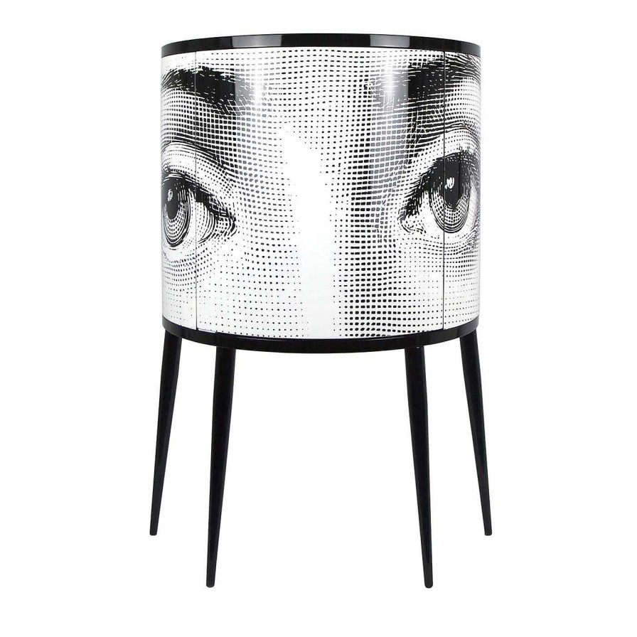 Mobilier Fornasetti Armoires | Petite Armoire Courbee Occhi