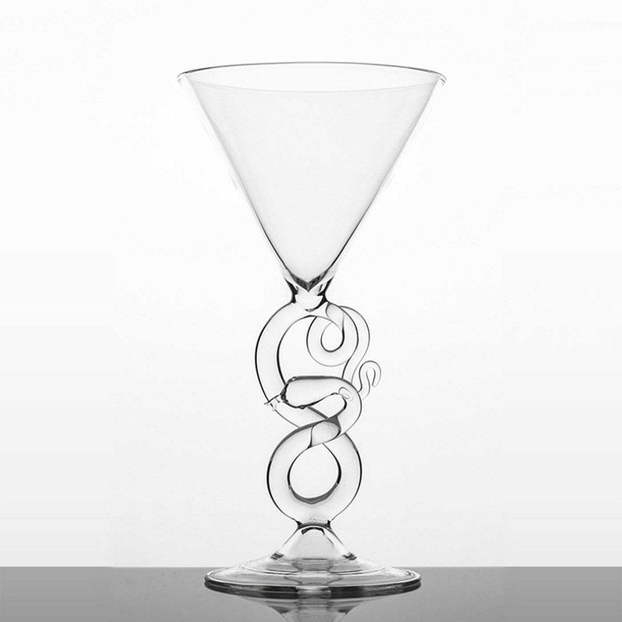 Arts De La Table Simone Crestani Verres A Cocktail Et Spiritueux | Verre A Martini Serpentine