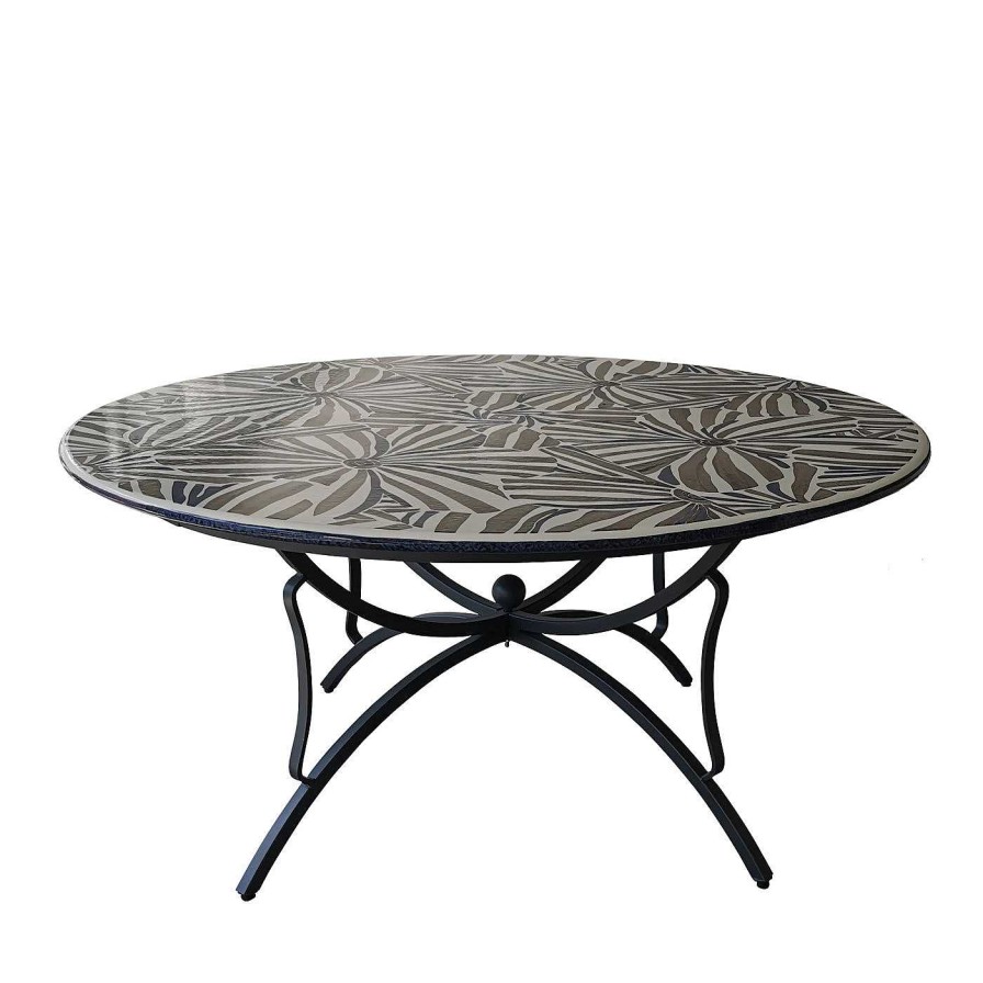 Mobilier Arcea Handmade Design Tables D'Exterieur | Table Ronde Zante