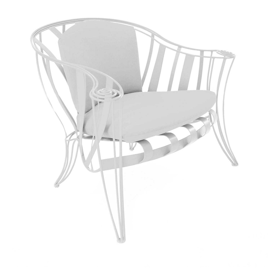 Mobilier Sergio Villa Fauteuils D'Exterieur | Fauteuil Opus Garden White De Carlo Rampazzi