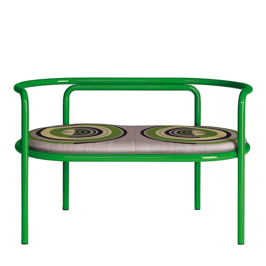 Mobilier Exteta Canapes Et Bancs D'Exterieur | Locus Solus Green Loveseat By Gae Aulenti