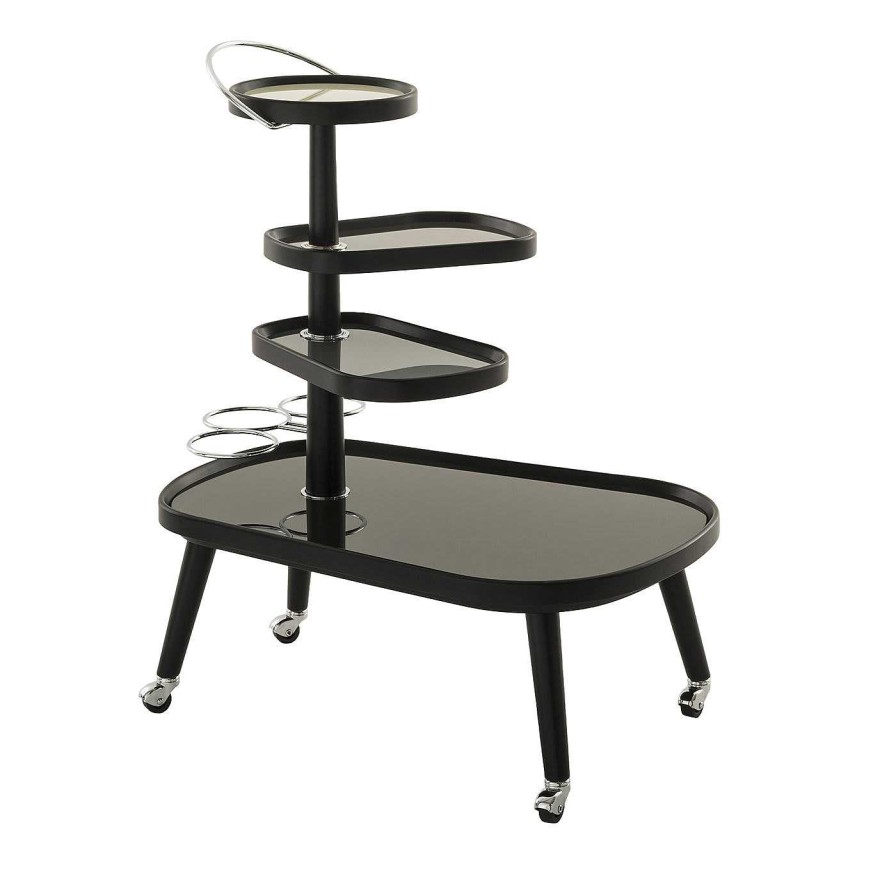 Mobilier Colé Dessertes | Sushi Kart 4 Greys Dark Cart