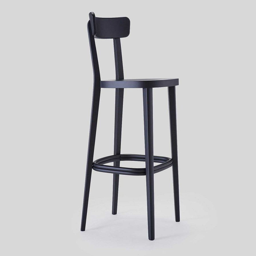 Mobilier Livoni 1895 Tabourets De Bar | Tabouret De Bar Noir Milano