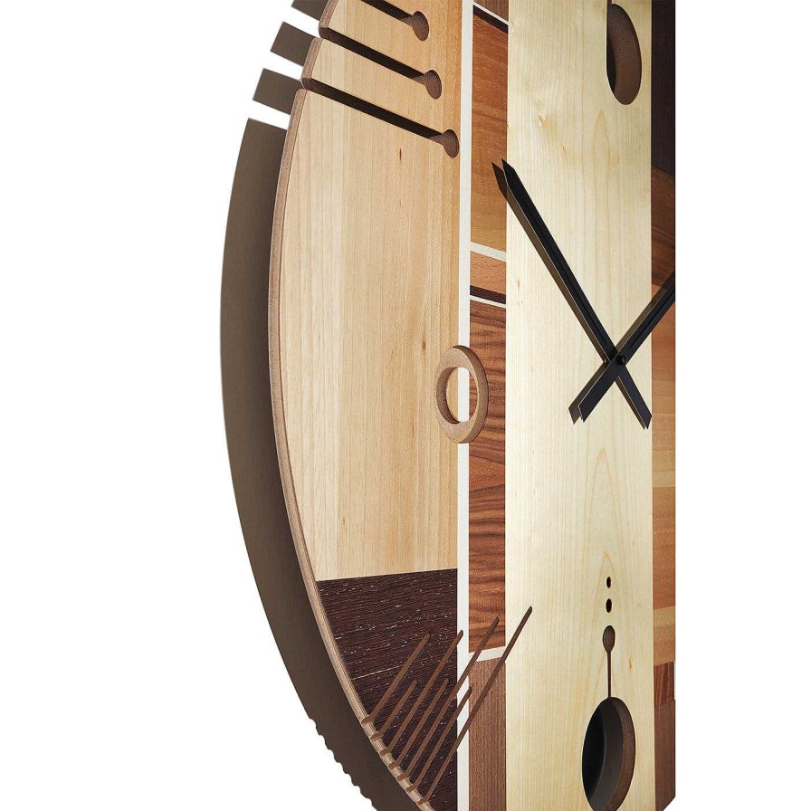 Decoration Arosio Milano Horloges | Horloge Essentielle En Erable