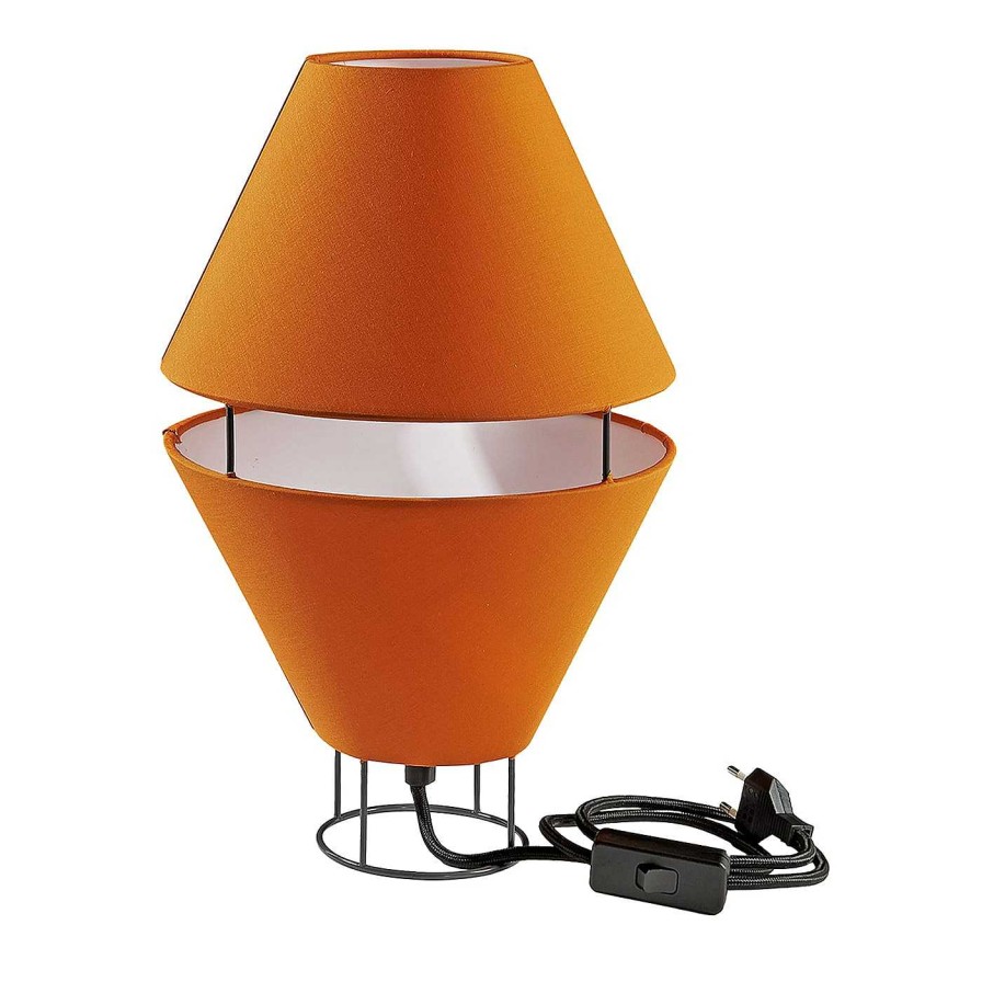 Eclairage Atipico Lampes De Table | Lampe De Table Balloon Rust-Orange & Gray Par Giorgia Zanellato