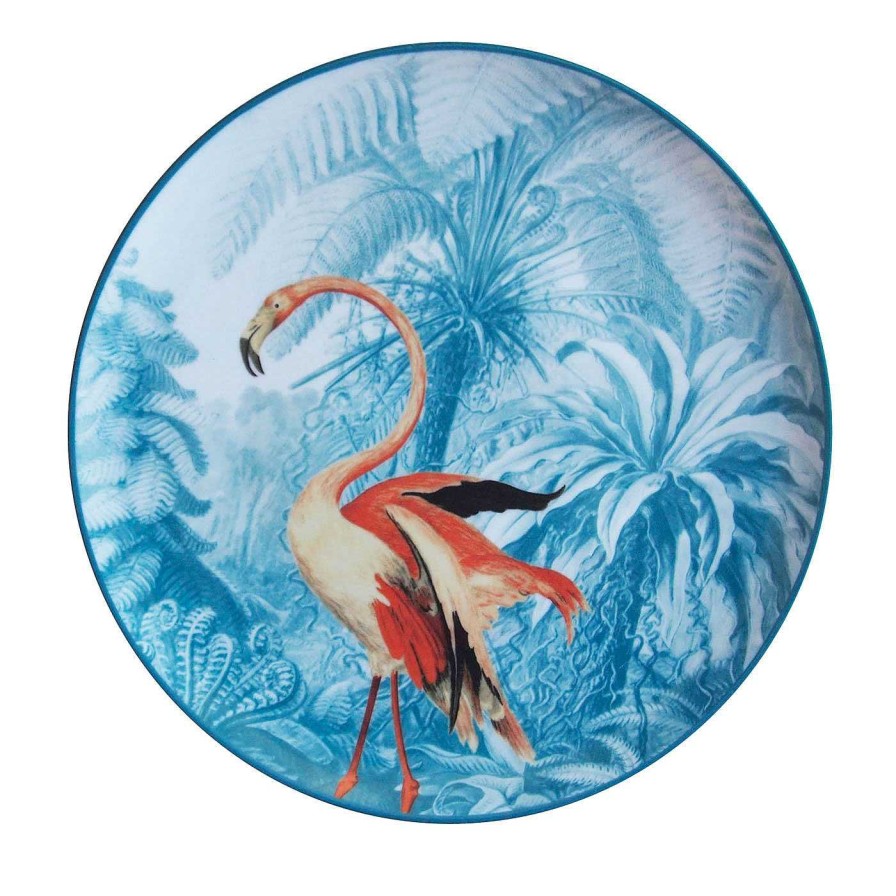 Arts De La Table Les Ottomans Assiettes Plates | Assiette Plate En Porcelaine Flamingo Menagerie Ottomane