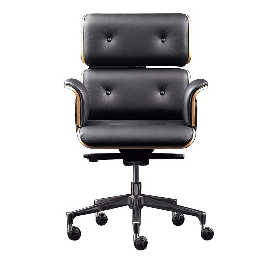 Mobilier Altek Italia Design Chaises De Bureau | Fauteuil Pivotant Black Armadillo/2 De Rainer Bachschmid