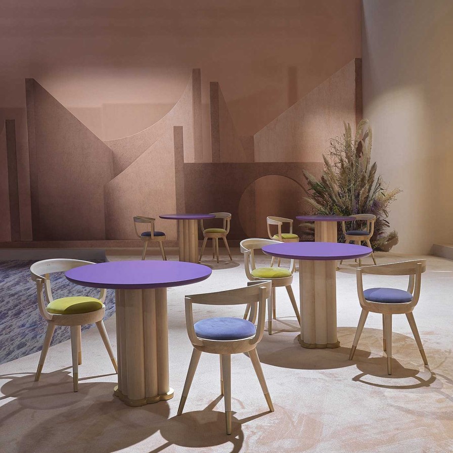 Mobilier Fratelli Boffi Tables De Bistrot | Table Ronde Flo Par Lorenza Bozzoli