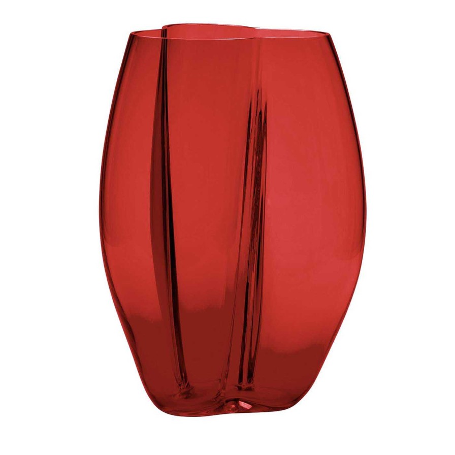 Decoration Purho Vases A Fleurs | Grand Vase Rouge Oriental Petalo