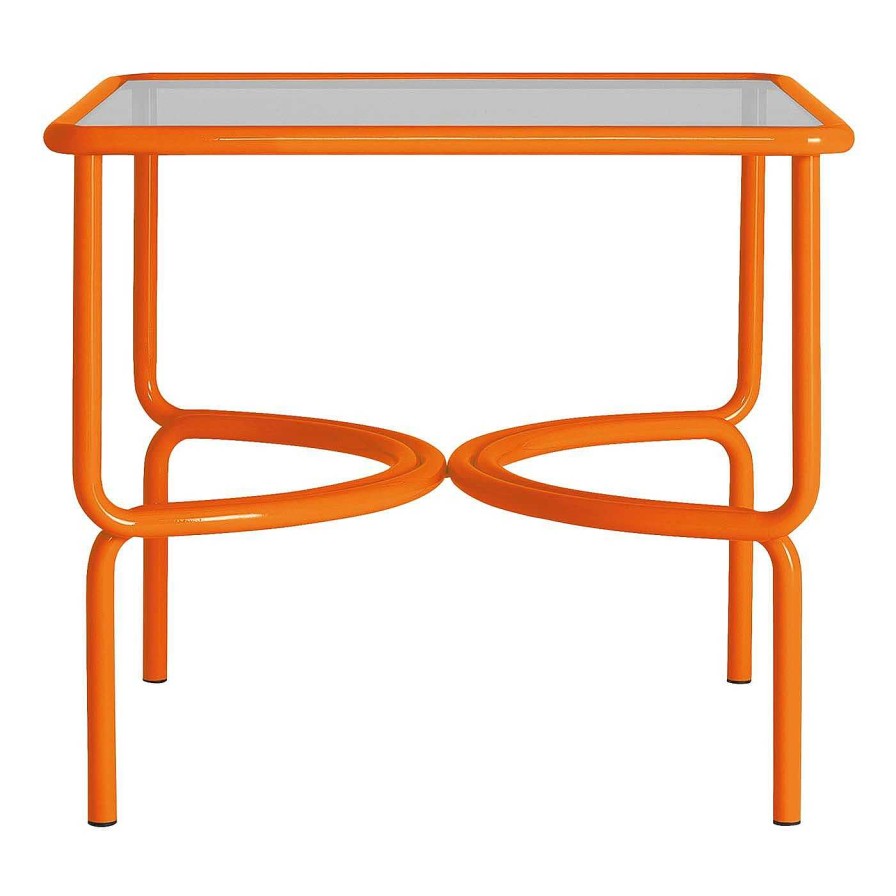 Mobilier Exteta Tables D'Exterieur | Locus Solus Orange Bistro Table By Gae Aulenti