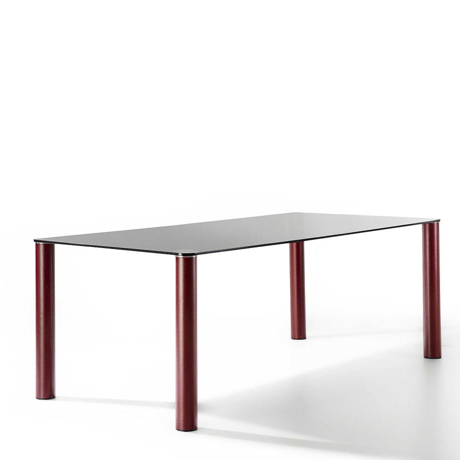 Mobilier Enrico Pellizzoni Tables De Salles A Manger | Table A Manger Fagus Smoked Burgundy