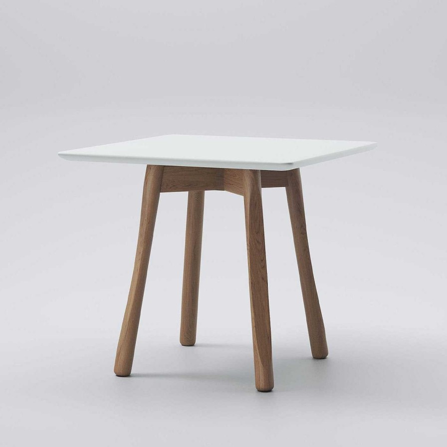 Mobilier Alma Design Tables De Bistrot | Table De Bistrot Marnie En Frene Et Noyer