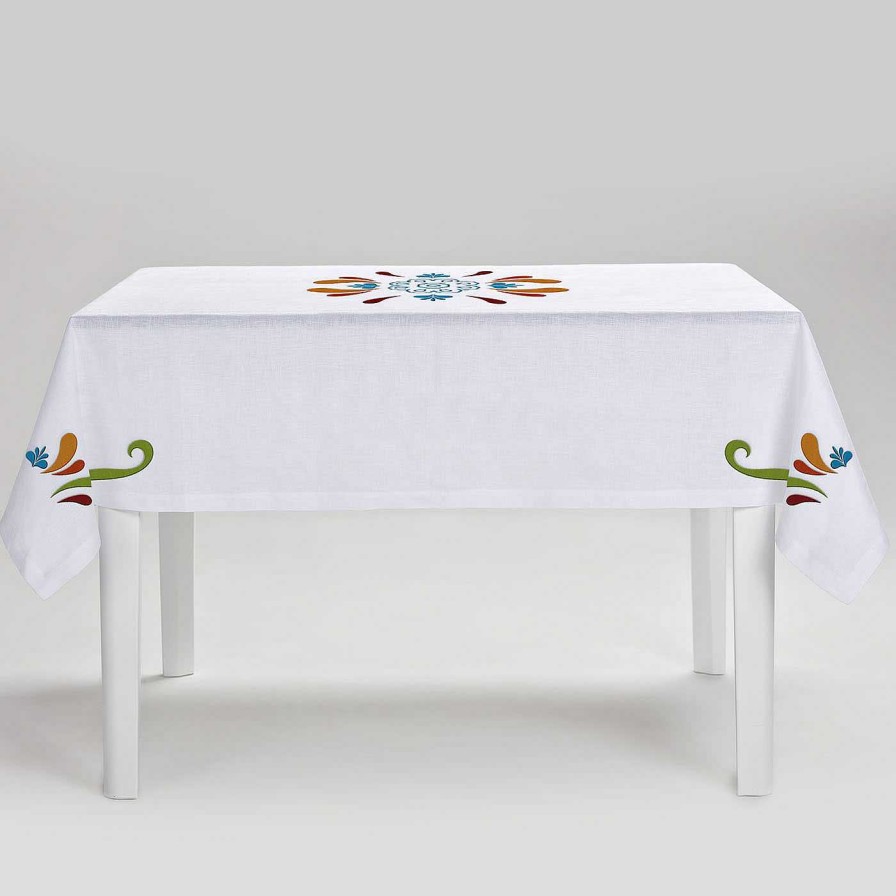 Arts De La Table Cibelle Nappes | Nappe Rectangulaire Polychrome En Maiolique