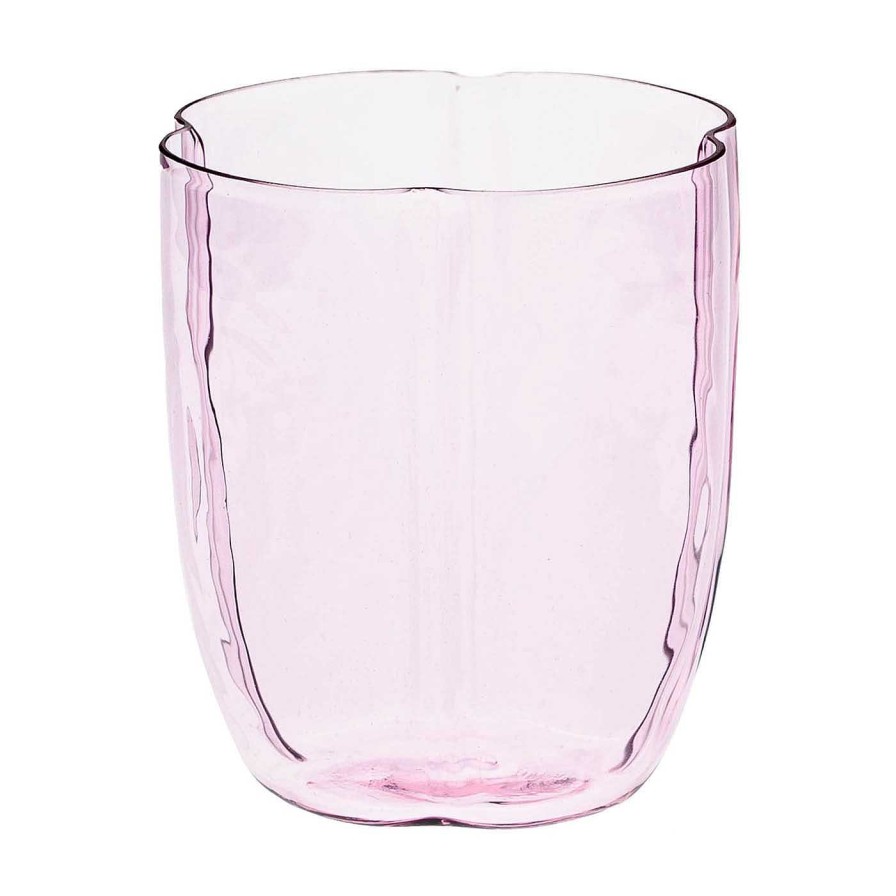 Arts De La Table Casarialto Verres Et Gobelets | Lot De 4 Verres A Eau En Forme De Petale De Rose