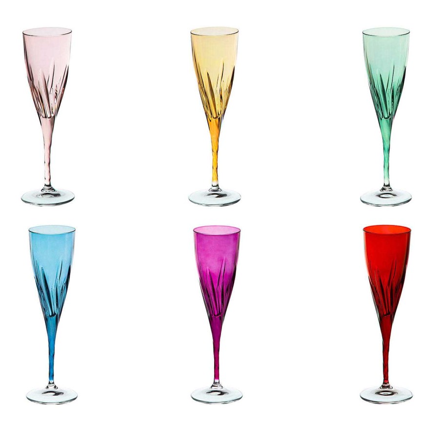 Arts De La Table Creart Flutes | Club Set De 6 Flutes A Champagne