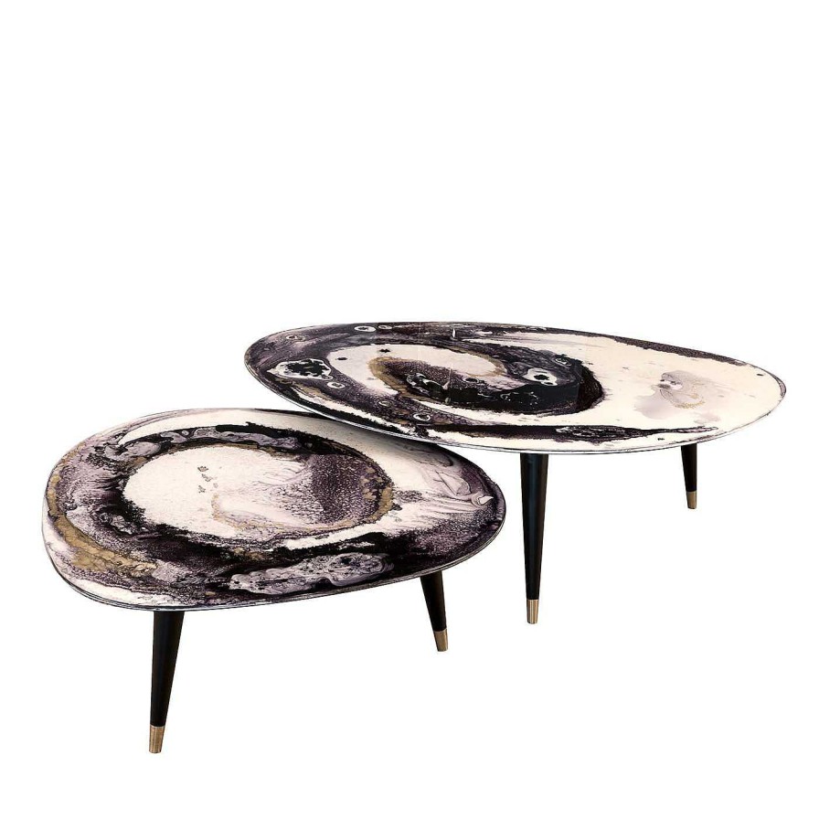 Mobilier BAU Design Tables Gigognes | Ensemble De Deux Tables De Fumeur Amorfi