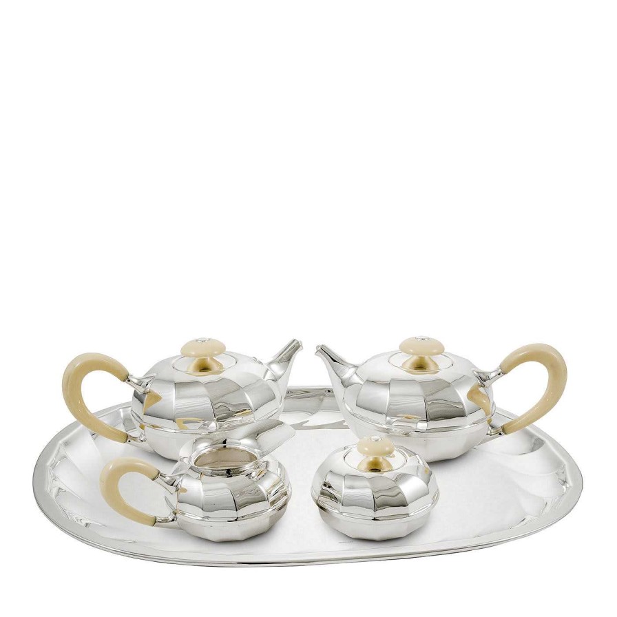 Arts De La Table Greggio Theieres Et Cafetieres | Service A Cafe Et A The Newport 5 Pieces