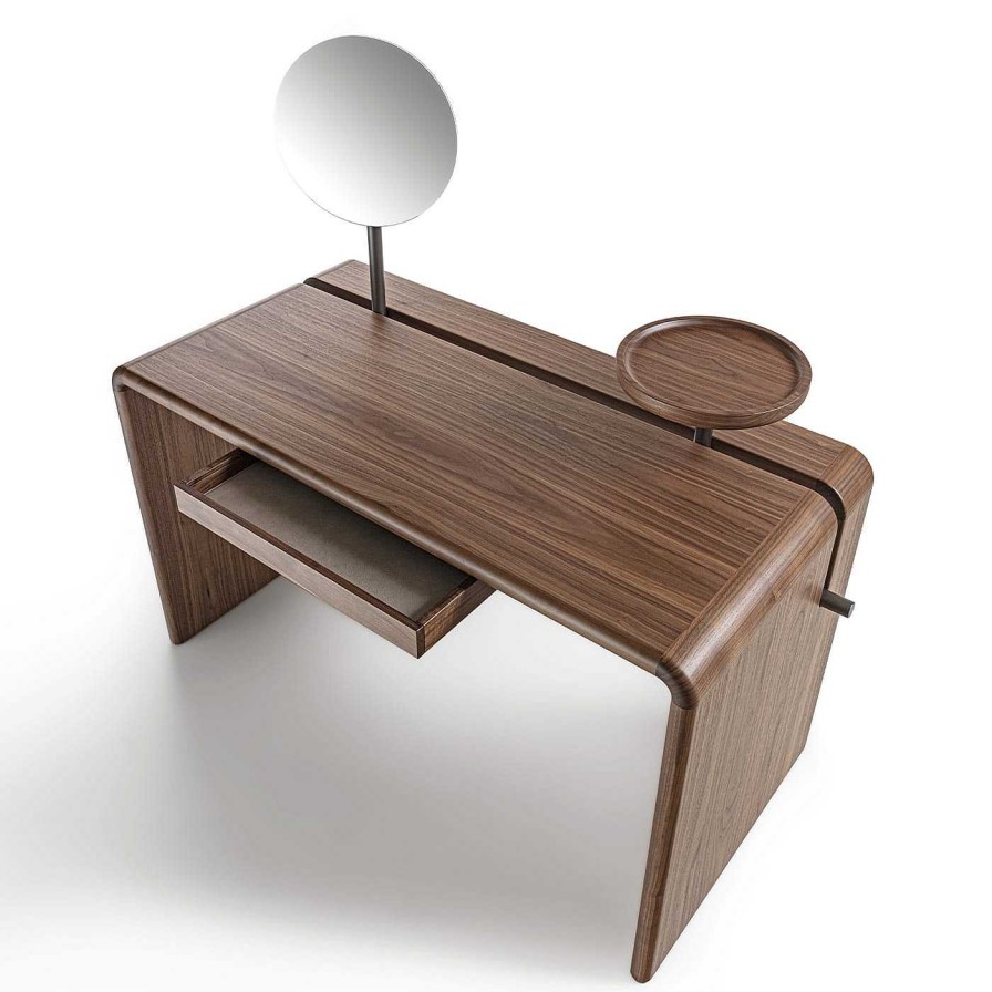 Mobilier Durame Coiffeuses | Butter Canaletto Bureau De Toilette Avec Miroir