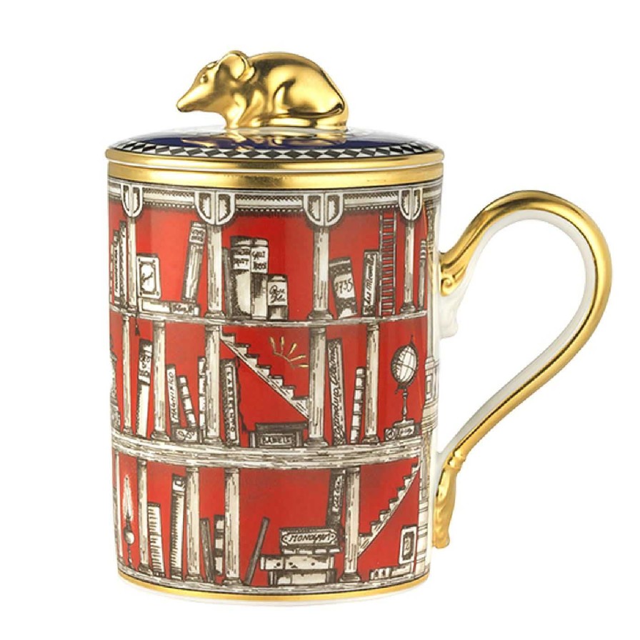 Arts De La Table GINORI 1735 Tasses A Cafe Et A The | Mug Totem Mouse Avec Couvercle